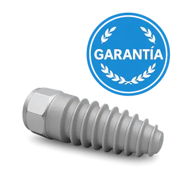 Implante dental de titanio con garantía de por vida de reposición