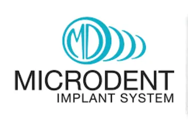 Logotipo de Microdent, marca española de implantes dentales y soluciones implantológicas