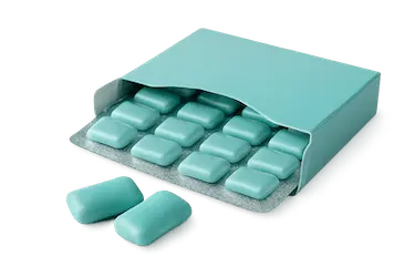Chicles sin azúcar que estimulan la saliva y ayudan a aliviar la sequedad bucal