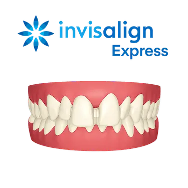Tratamiento Invisalign Express para corregir apiñamientos leves con alineadores transparentes