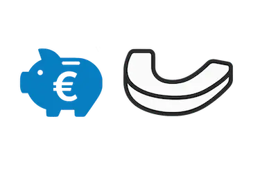 Icono del precio de férula de descarga para tratar el bruxismo en clínica Dr. Ferrer Madrid