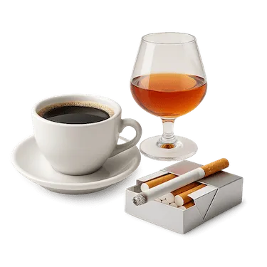 Café, alcohol y tabaco; hábitos que aumentan el riesgo y la intensidad del bruxismo