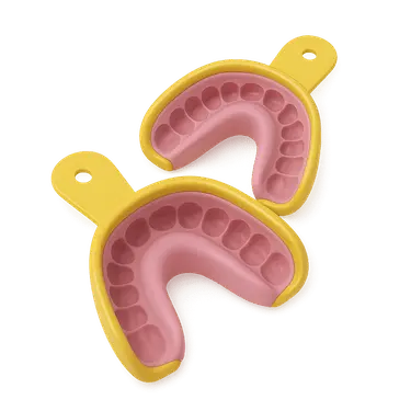 Impresiones dentales utilizadas para fabricar una férula dental personalizada