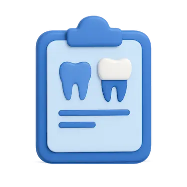 Valoración inicial de corona dental sobre diente natural mediante imagen 3D