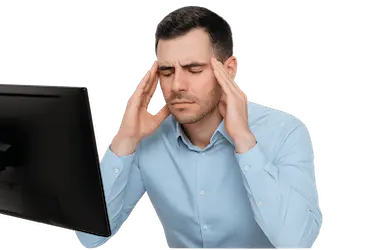 Dolor mandibular por bruxismo diurno mientras trabaja frente al ordenador