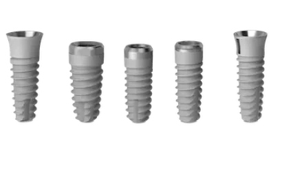 Tipos más comunes utilizados en tratamientos de implantología en Madrid.
