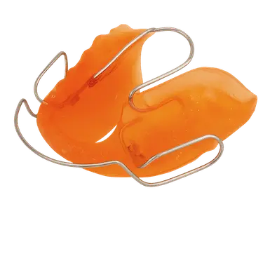 Aparato Bionator empleado en niños para guiar el crecimiento mandibular