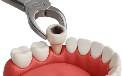 Extracción de diente previa a la colocación de implantes dentales en Madrid