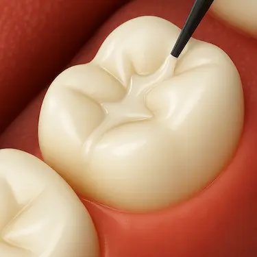 Empaste dental de composite en Madrid para reparar caries y restaurar la estructura del diente
