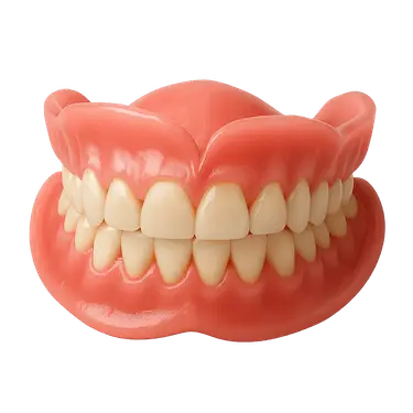 Dentadura postiza completa de resina realizada en la clínica dental del Dr. Ferrer