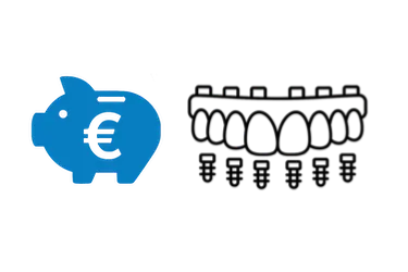 Precio de prótesis dental híbrida sobre implantes en Clínica Dental Medics Dr. Ferrer Madrid