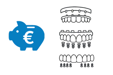 Comparativa de precios de prótesis dentales con implantes en Madrid