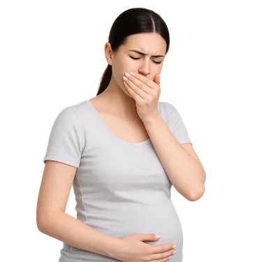 Mujer embarazada con dolor dental atendida en urgencia odontológica en Murcia