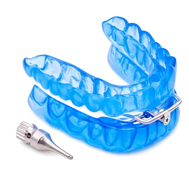 Férula antirronquidos clásica o dispositivo de avance mandibular para tratar ronquidos y apnea del sueño