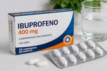 Ibuprofeno 400 mg para aliviar dolor e inflamación por pericoronaritis