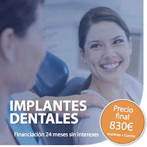 oferta precio implantes dentales