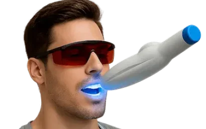 Blanqueamiento dental LED con luz fría para aclarar el color de los dientes