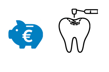 Icono del precio de la odontología conservadora en Madrid y del coste del tratamiento dental
